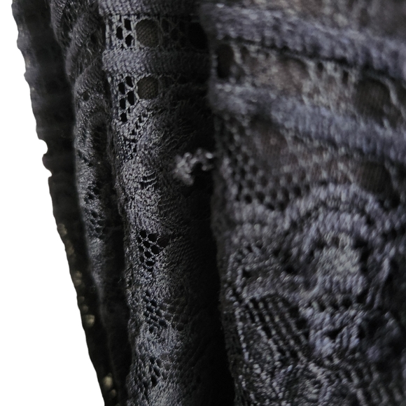 Guess Illusions Halter Women’s Size 10 Black Lace Evening Midi Dress - Picture 8 of 9